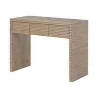 DI Designs Wickham Ribbed Oak Desk