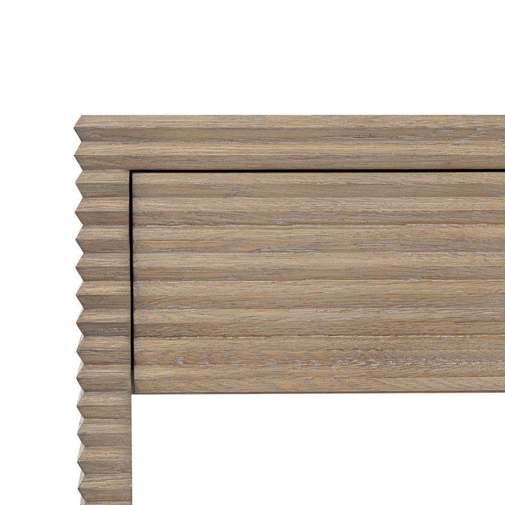 DI Designs Wickham Ribbed Oak Desk