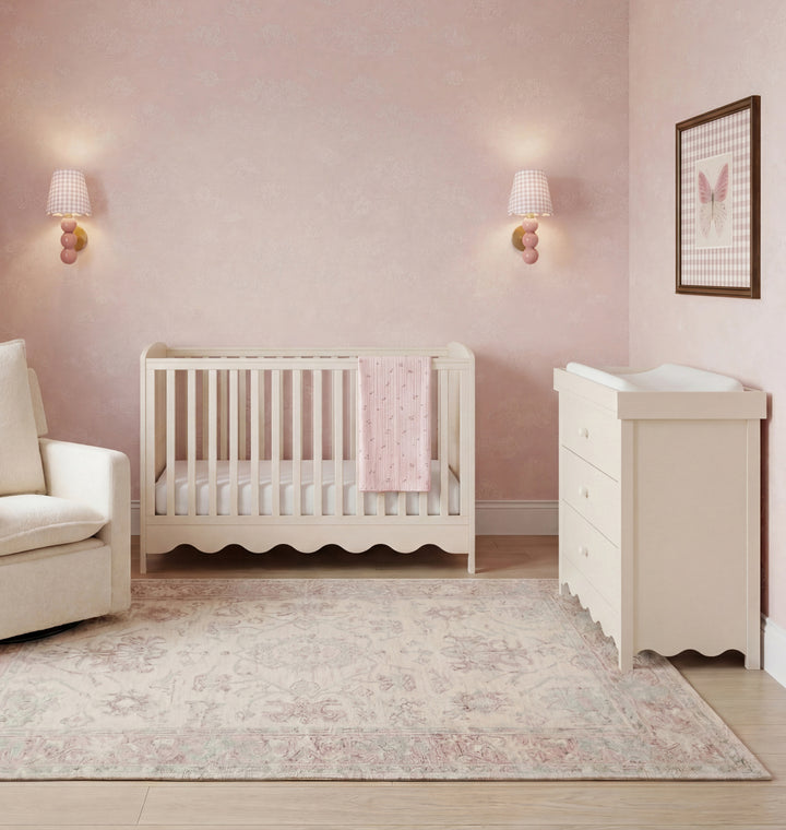 Storybook Cot & Changing Unit Set - Cashmere