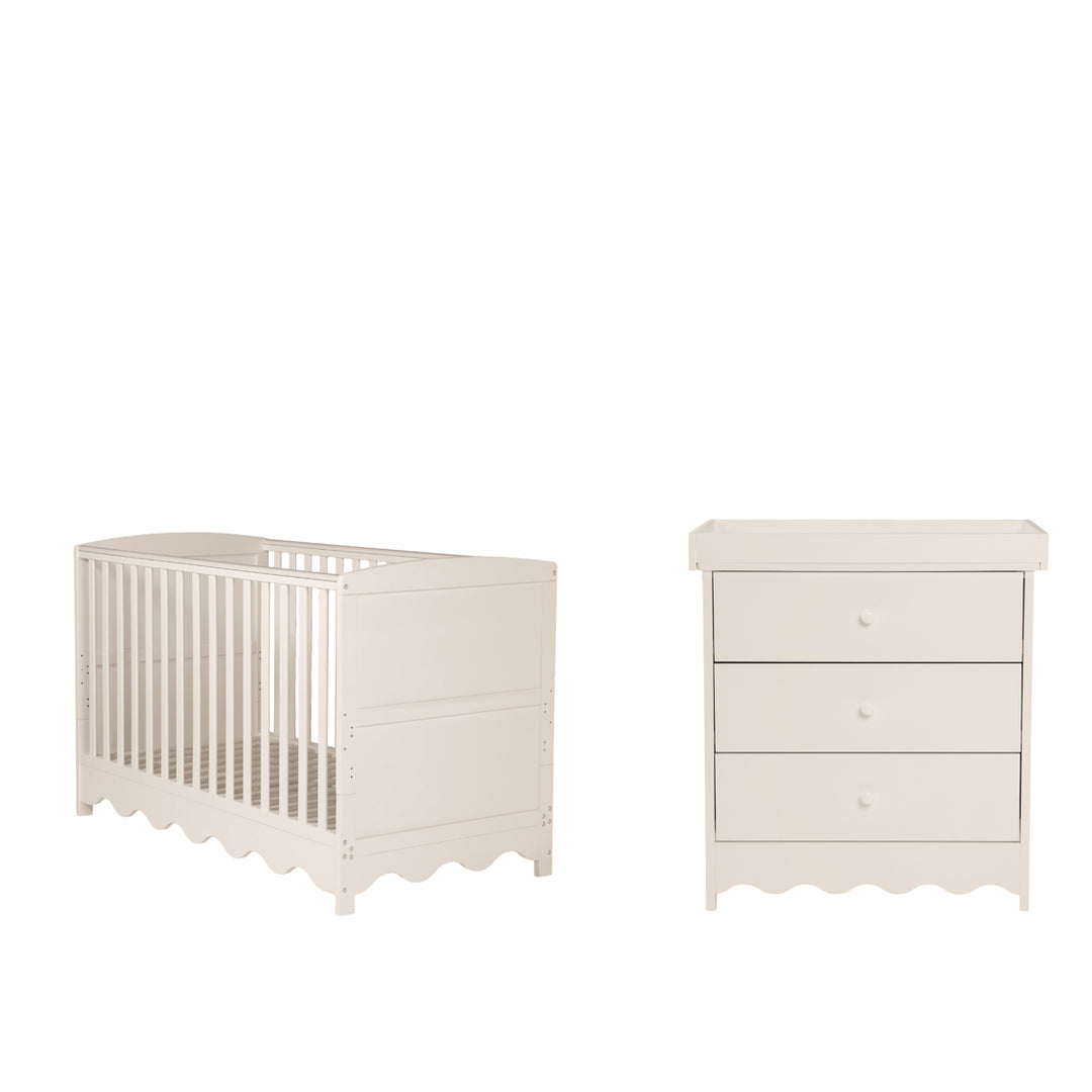 Storybook Cot & Changing Unit Set - Cashmere