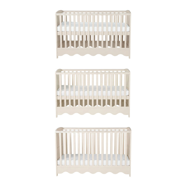 Storybook Cot & Changing Unit Set - Cashmere