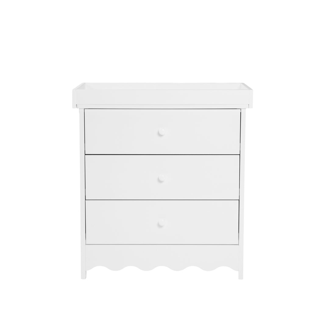 Storybook Cot & Changing Unit Set - White