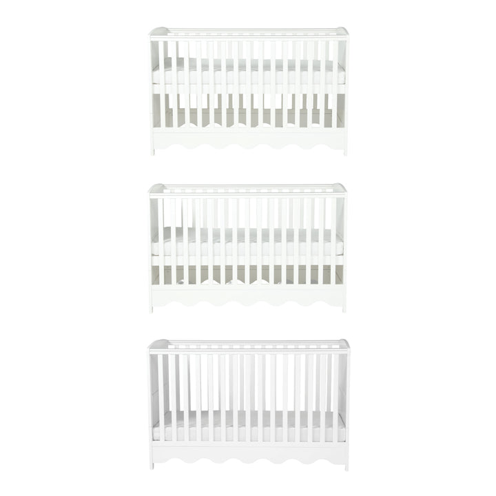 Storybook Cot & Changing Unit Set - White