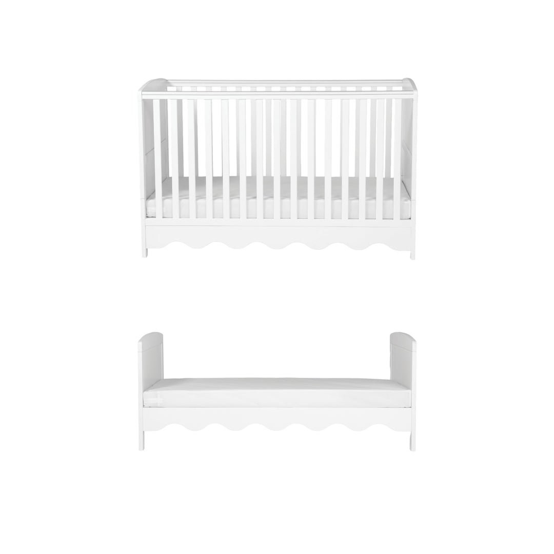 Storybook Cot & Changing Unit Set - White