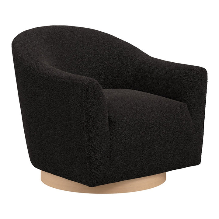 Bayside Swivel Accent Chair - Black LPD Home 3