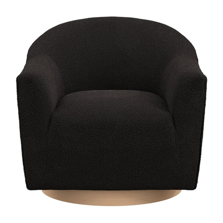 Bayside Swivel Accent Chair - Black LPD Home 1