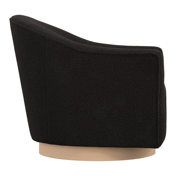 Bayside Swivel Accent Chair - Black LPD Home 4