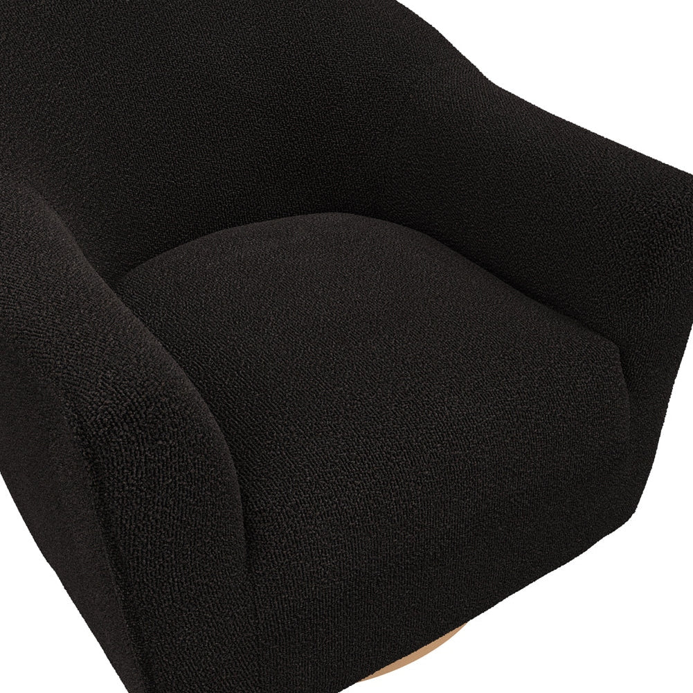Bayside Swivel Accent Chair - Black LPD Home 5