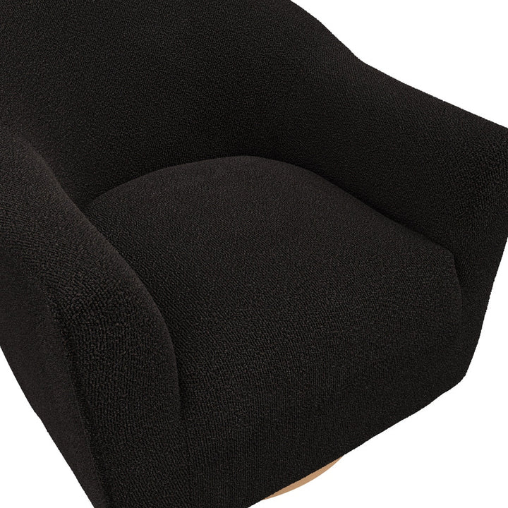 Bayside Swivel Accent Chair - Black LPD Home 5