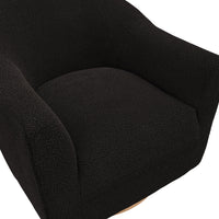 O&Co Bayside Swivel Accent Chair in Black