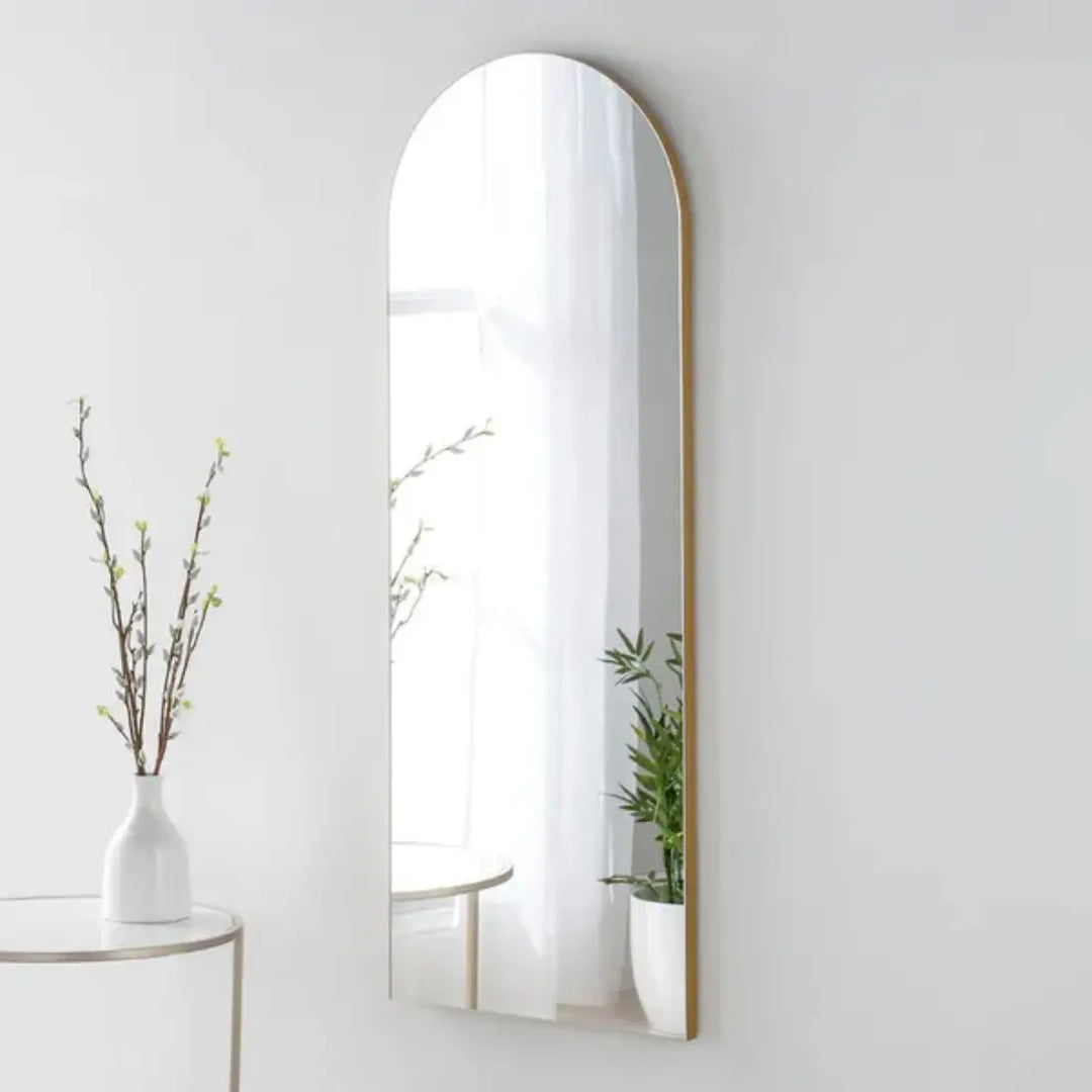 Cora Arched Mirror 120x45cm - Gold