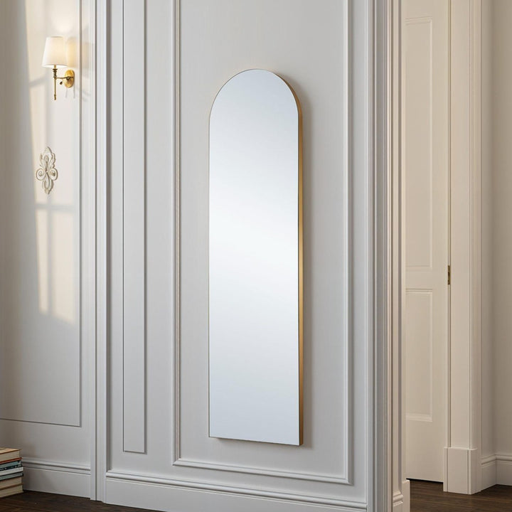 Dahlia Tall Arched Wall Mirror - Gold Yearn Mirrors 3
