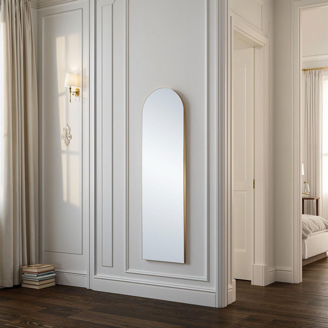 Dahlia Tall Arched Wall Mirror - Gold Yearn Mirrors 4