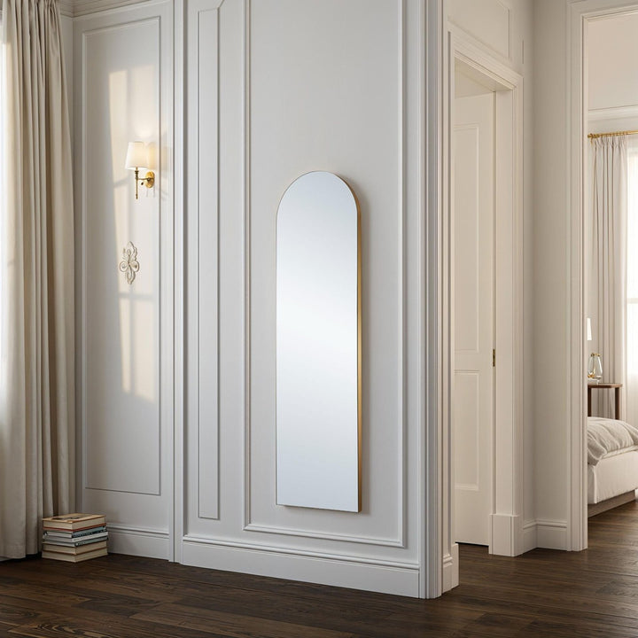Dahlia Tall Arched Wall Mirror - Gold Yearn Mirrors 4