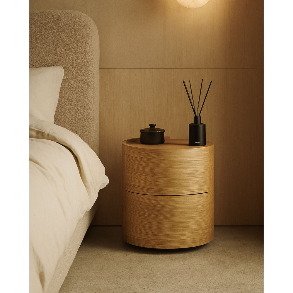 Dexter Pair of Bedside Tables - Ash Oak Tommy Franks 2