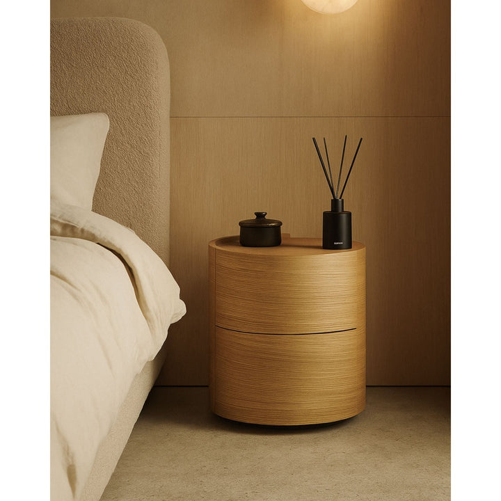 Dexter Pair of Bedside Tables - Ash Oak Tommy Franks 2