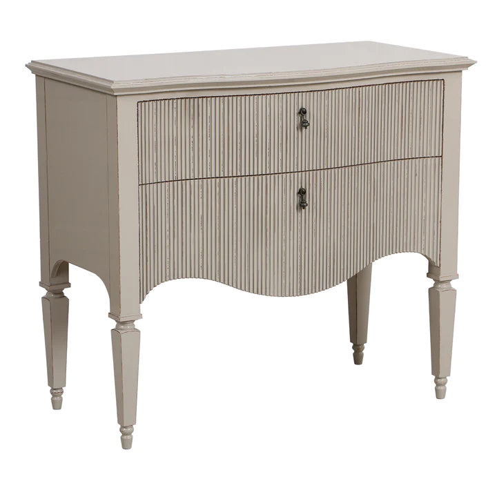  MindyBrown-Mindy Brownes Camille Two Drawer Chest in Linen-White  309 