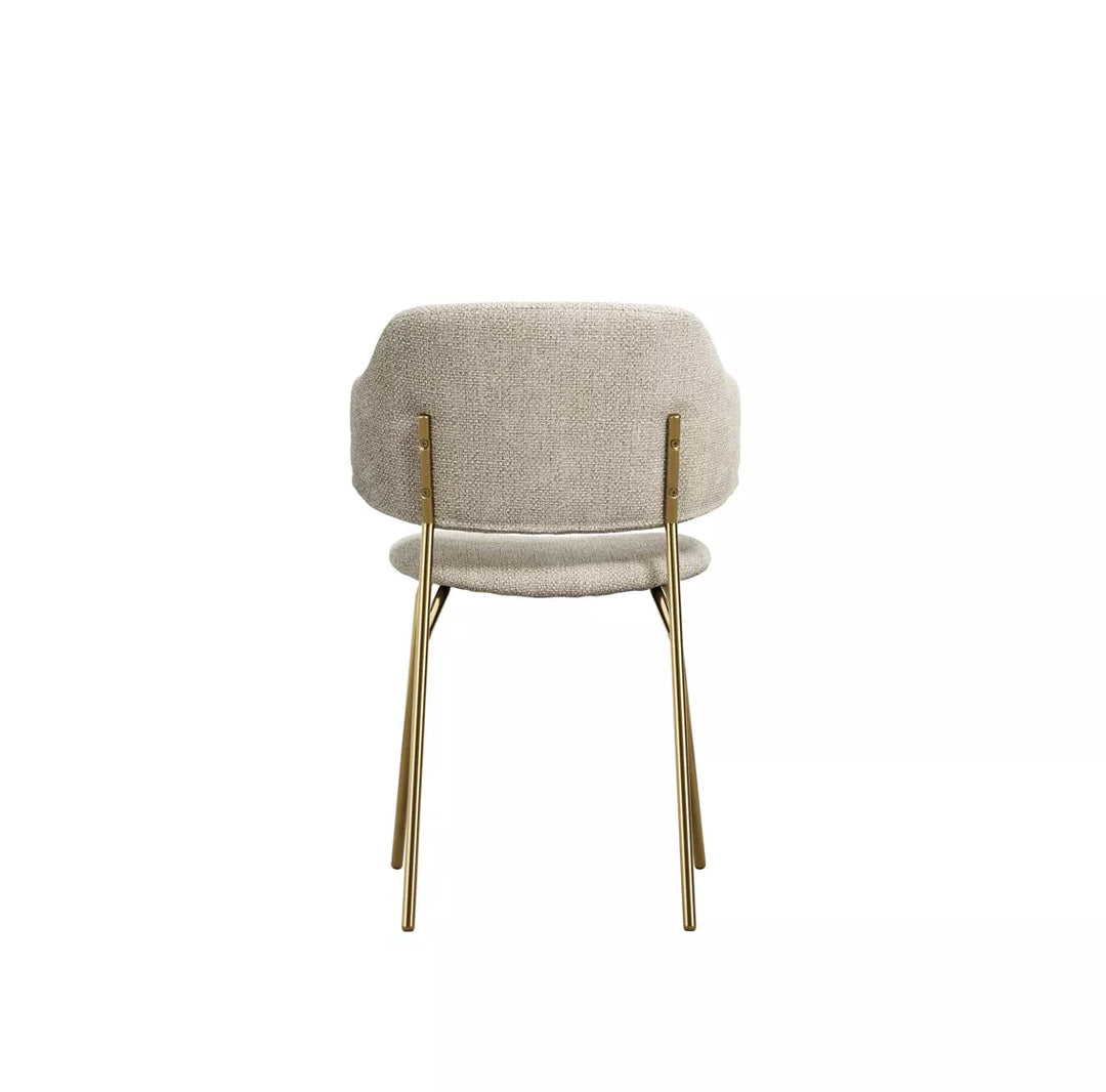 Joni Gold Set of 2 Dining Chairs - Wheat