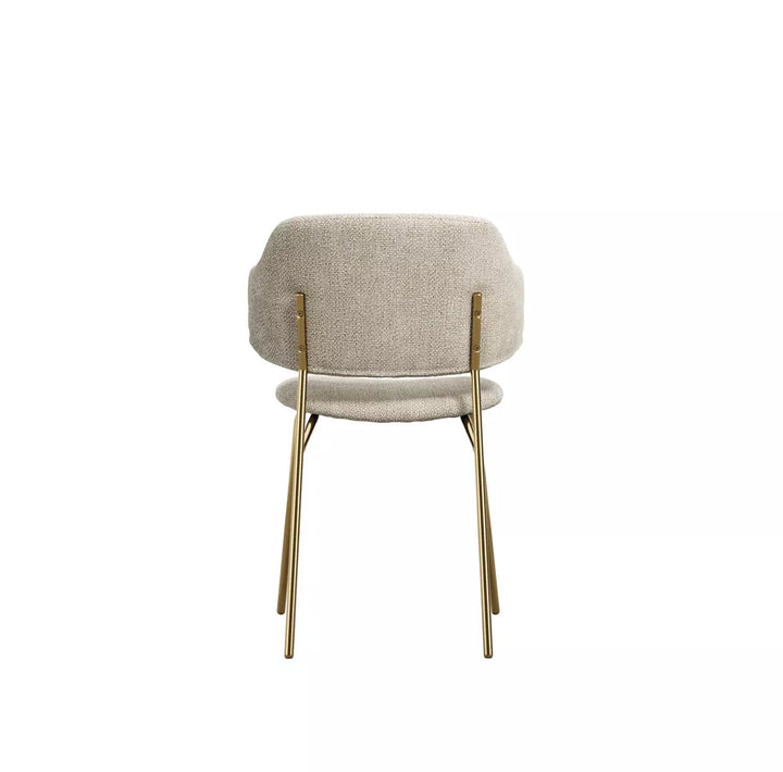 Joni Gold Set of 2 Dining Chairs - Wheat