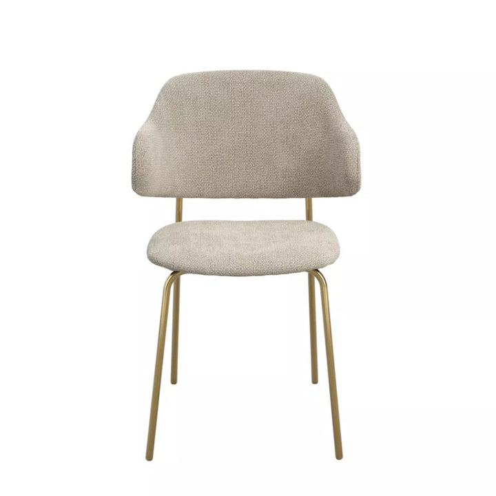Joni Gold Set of 2 Dining Chairs - Wheat