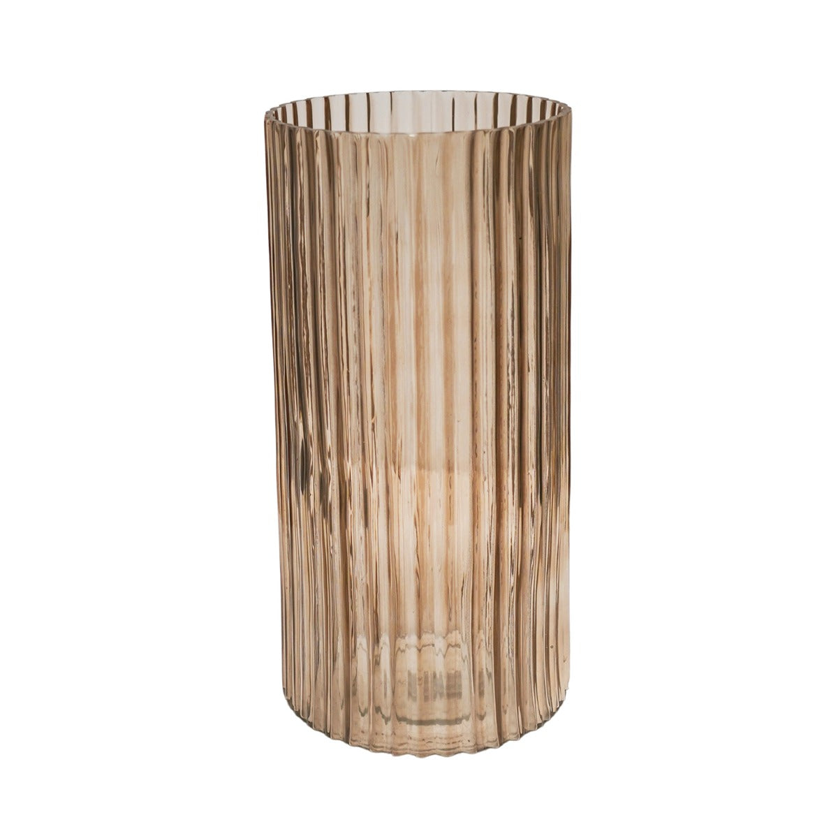 Ivyline Daphne Ribbed Vase Apricot