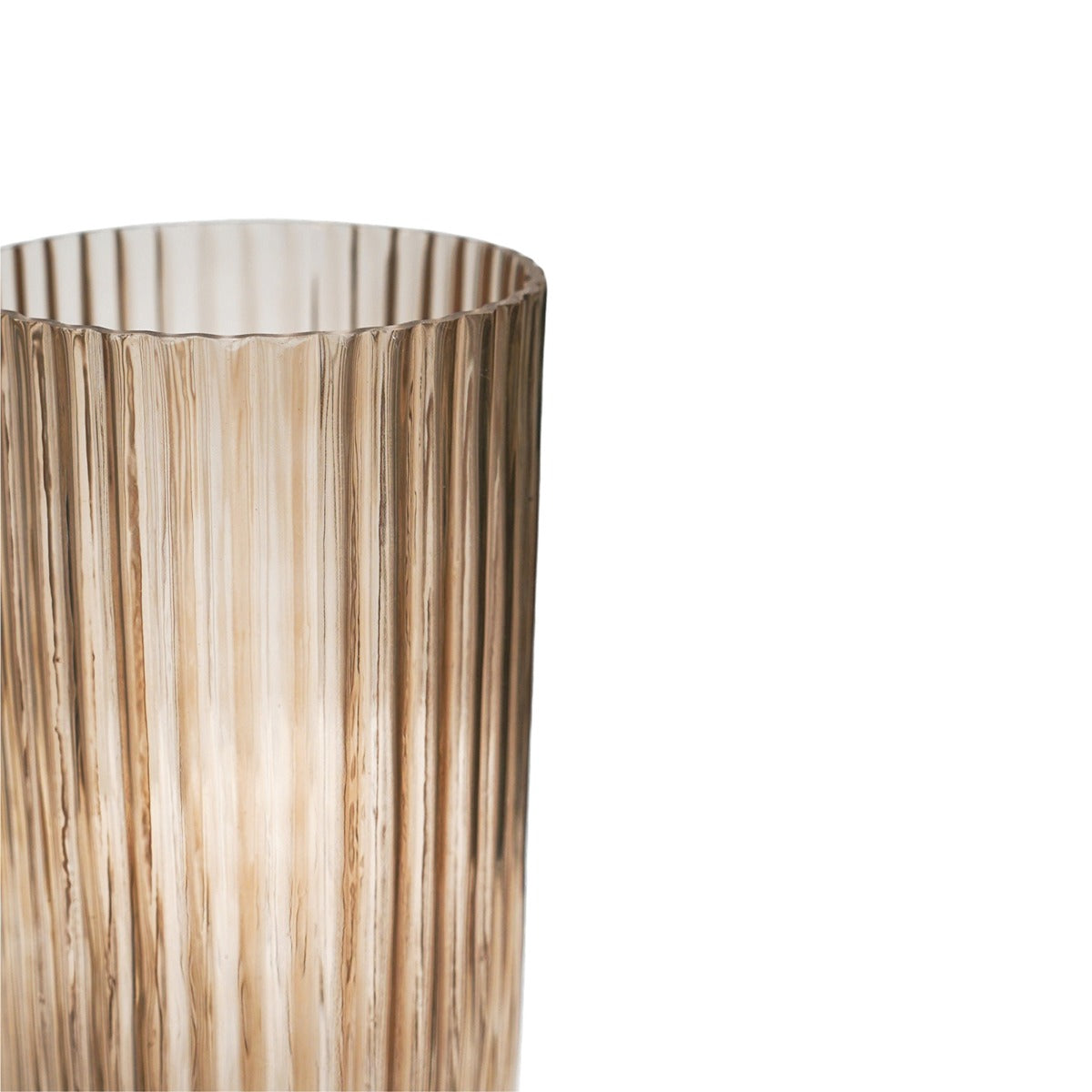 Ivyline Daphne Ribbed Vase Apricot