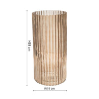 Ivyline Daphne Ribbed Vase Apricot