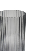 Ivyline Daphne Ribbed Vase Clear