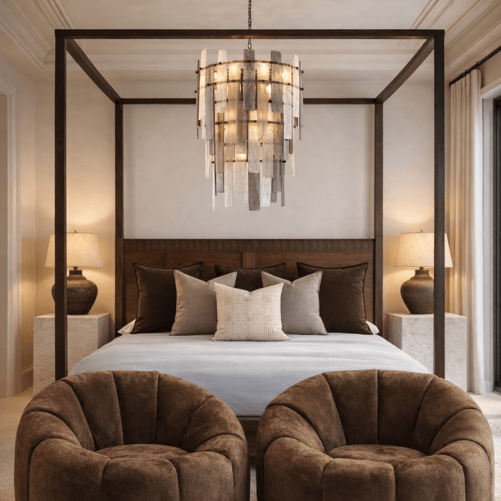 Boho Retreat 4 Poster Bed - Brown