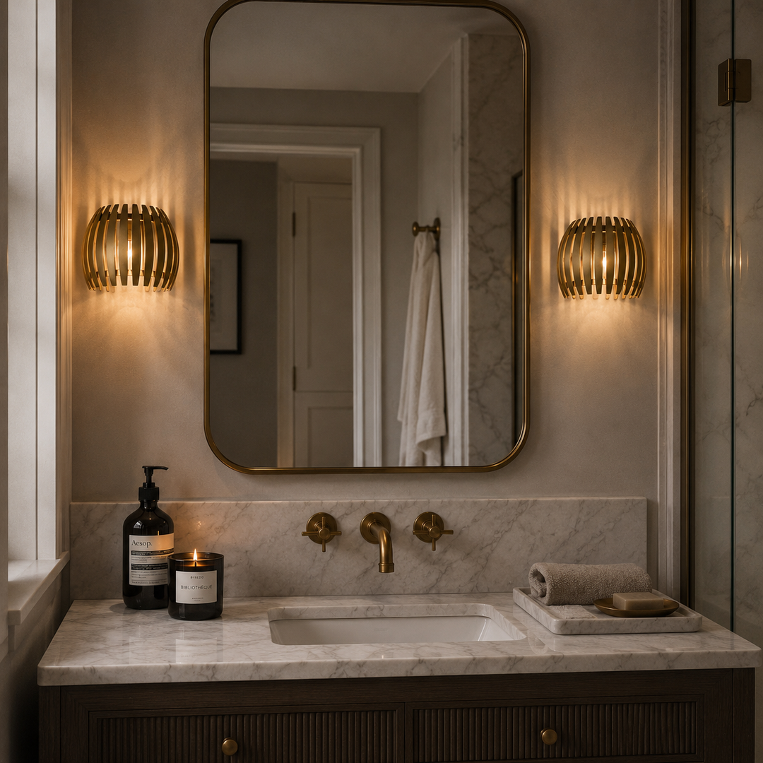 Dean IP65 Wall Lamp - Antique Brass