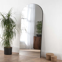 Olivia's Delilah Arch Leaner Mirror in Black - 180x100cm