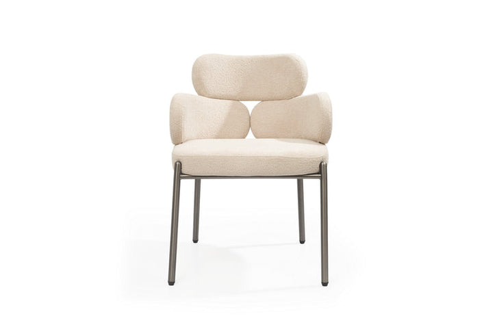 Dream Boucle Dining Chair - Taupe Tommy Franks 1