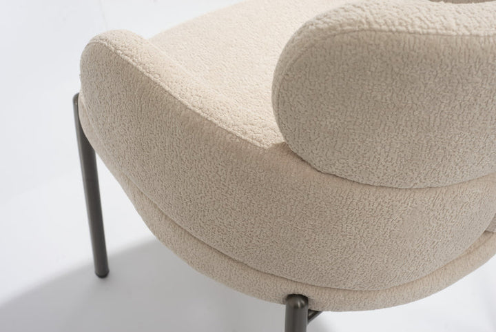 Dream Boucle Dining Chair - Taupe Tommy Franks 4