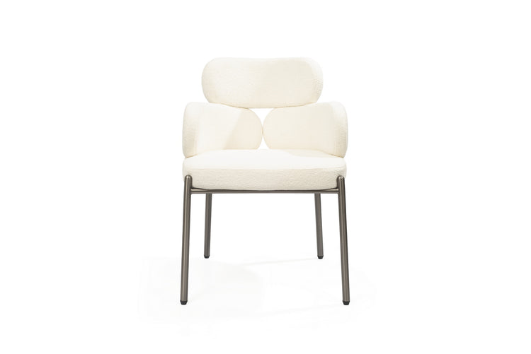 Dream Boucle Dining Chair - White Tommy Franks 1