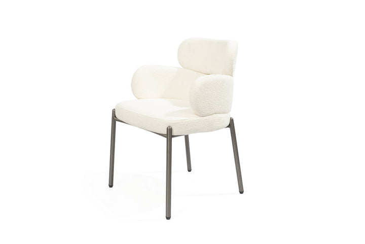 Dream Boucle Dining Chair - White Tommy Franks 2