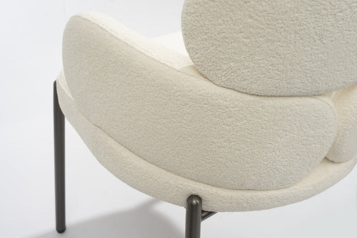 Dream Boucle Dining Chair - White Tommy Franks 4