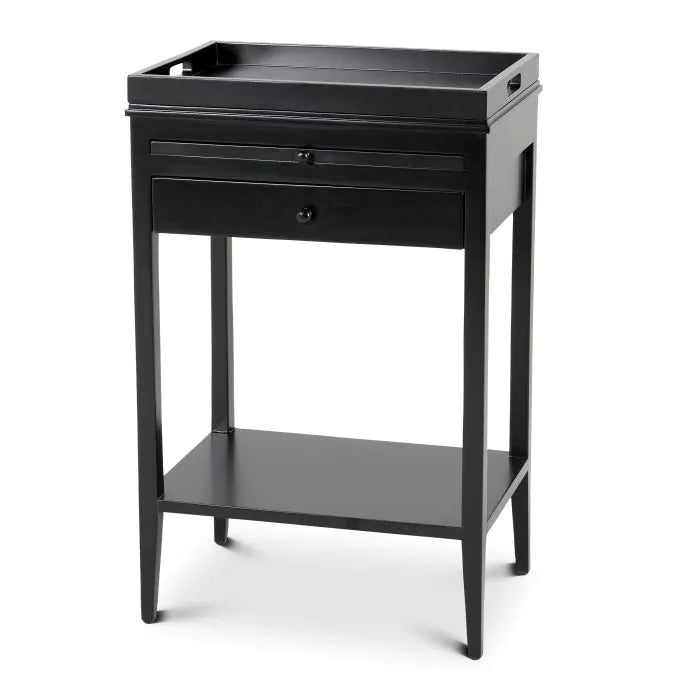 Broomer Side Table - Black Finish Eichholtz 1