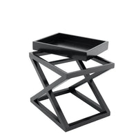 Eichholtz Mcarthur Side Table in Waxed Black Finish