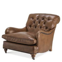 Eichholtz Caledonian Club Chair in Tobacco Leather