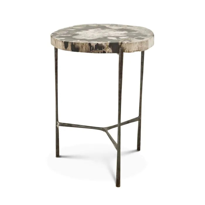 Eichholtz Boylan Side Table in Petrified Wood