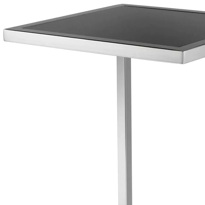 Eichholtz Galleria Side Table in Nickel Finish