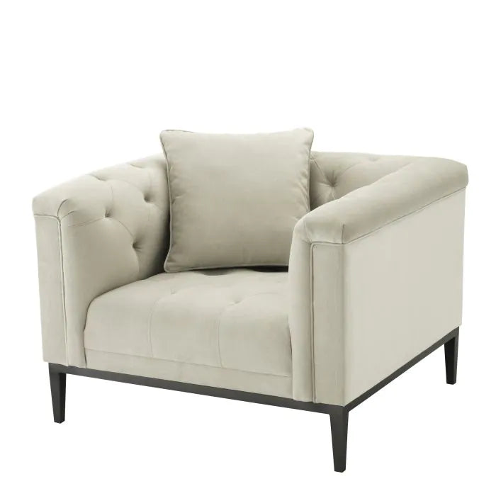 Eichholtz Cesare Chair in Pebble Grey