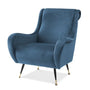 Eichholtz Giardino Chair in Roche Blue Velvet