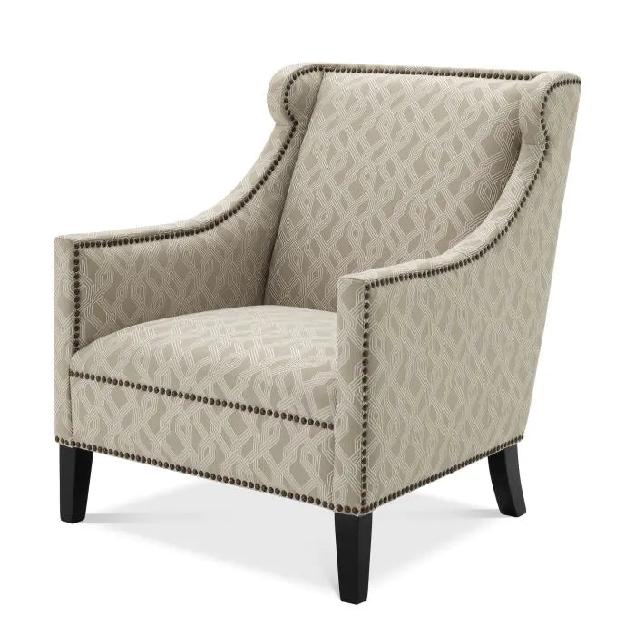 Eichholtz Jenner Chair in Lattice Grey