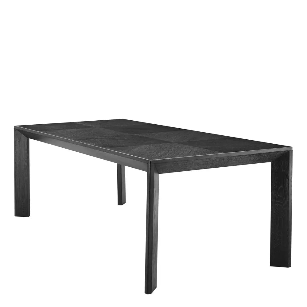 Tremont Rectangular Dining Table - Charcoal Grey Oak Veneer Eichholtz 4