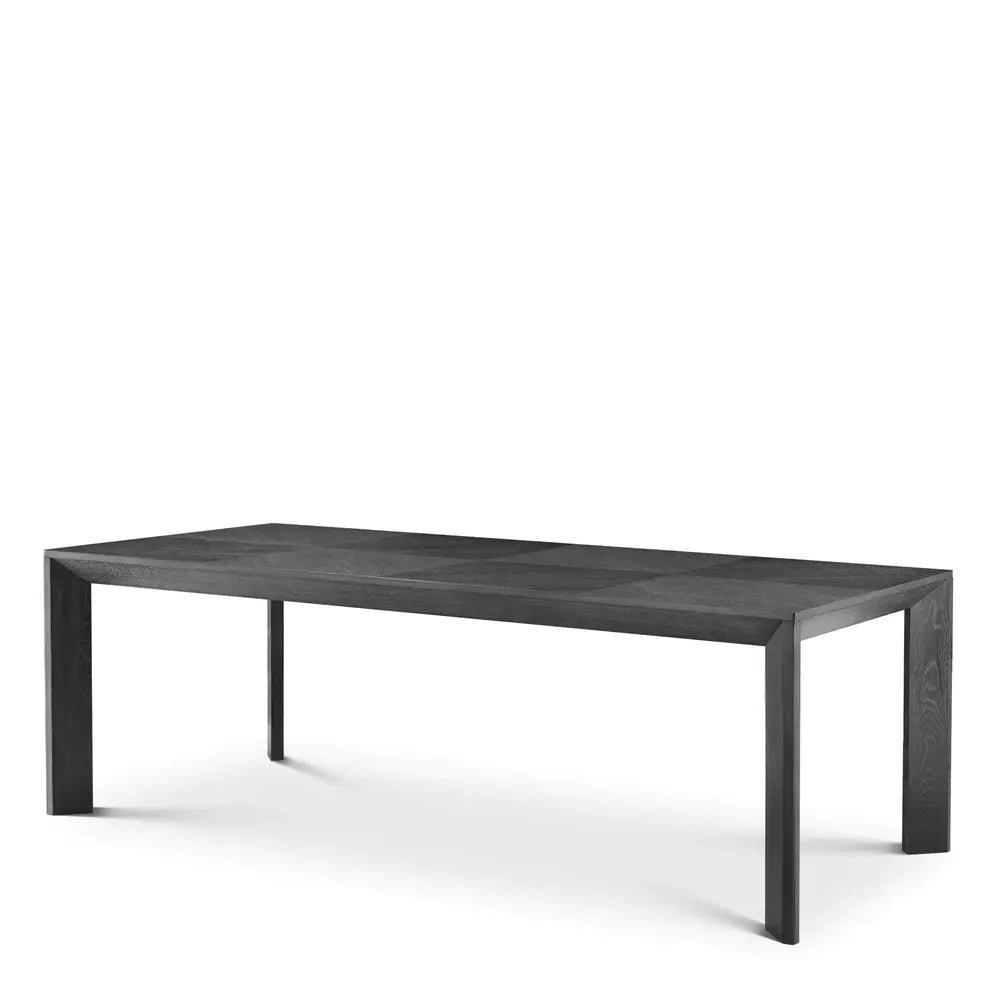 Tremont Rectangular Dining Table - Charcoal Grey Oak Veneer Eichholtz 1