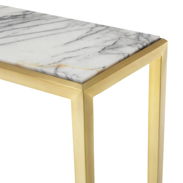 Henley Marble Console Table - Gold Finish Eichholtz 3
