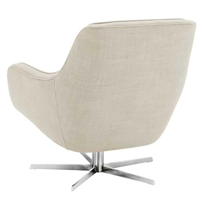  Eichholtz-Eichholtz Serena Swivel Chair in Panama Natural-Cream 253 