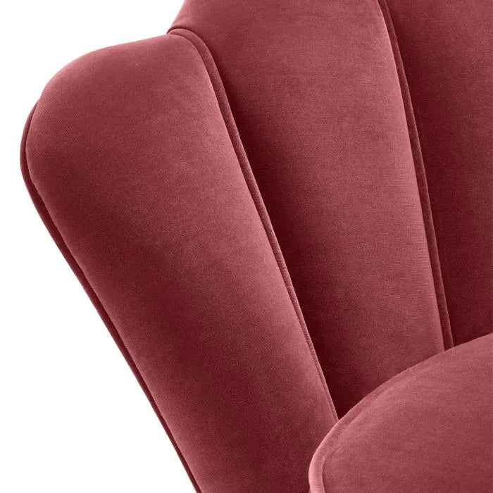 Eichholtz Trapezium Chair in Cameron Wine Red