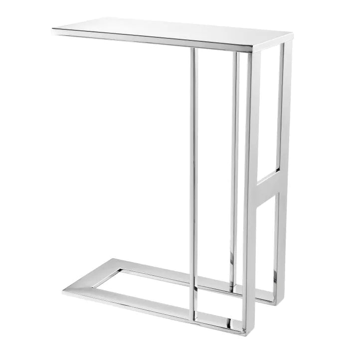 Pierre Side Table - Polished Stainless Steel Eichholtz 2